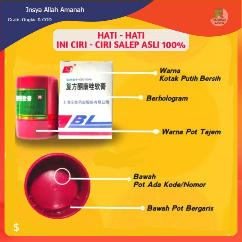 Salep BL original 100% asli / Obat Gatal / Obat Kulit / Saleb Salap Salab BL