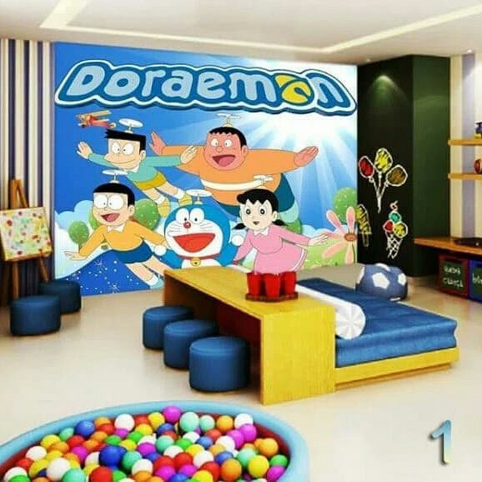 wallpaper dinding doraemon aneh