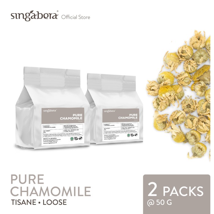 

ORIGINAL MURAH Singabera Pure Chamomile - Herbal - Organic - 2 pouch @ 50g
