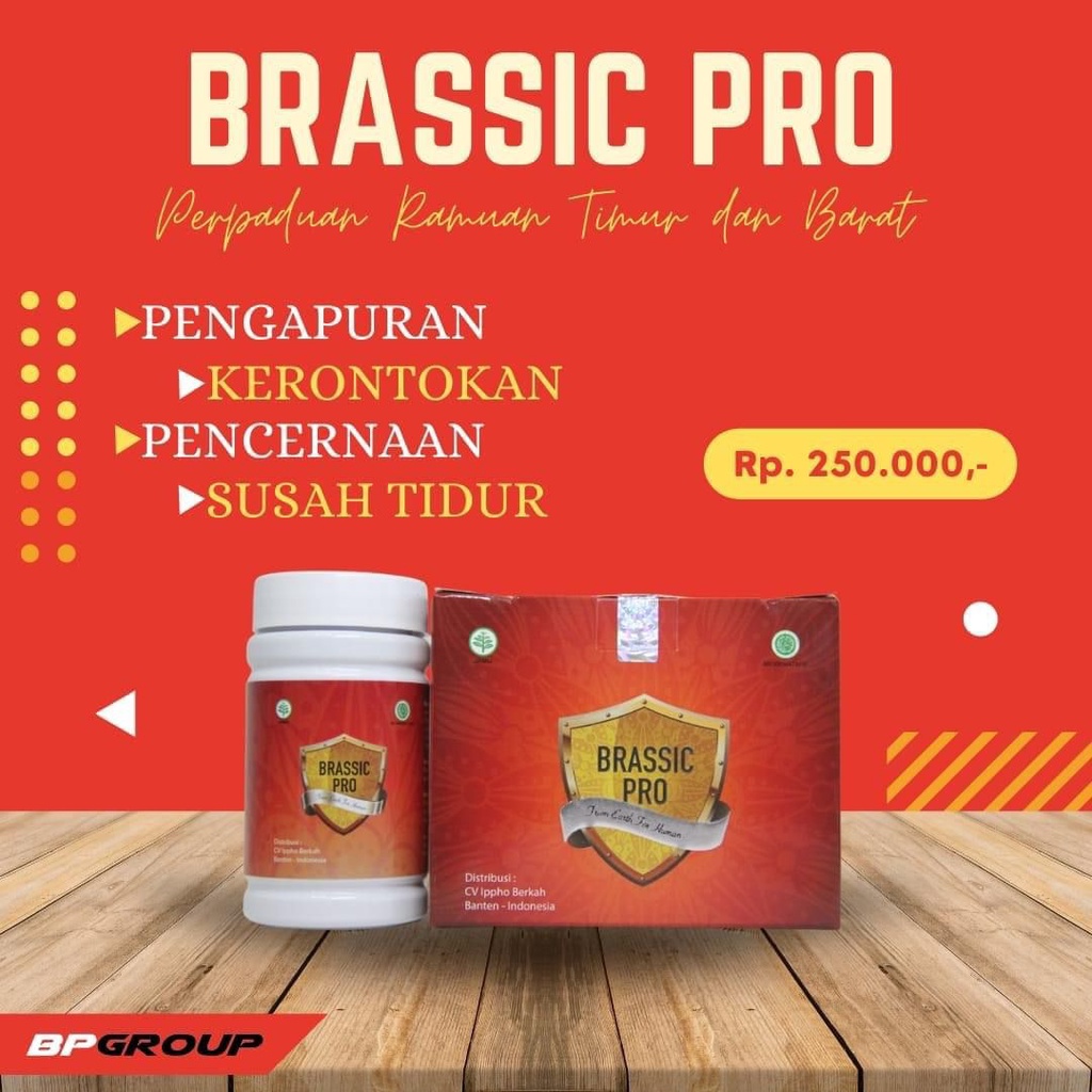 BRASSIC PRO ORIGINAL AMPUH MENGATASI NYERI SENDI, PENGAPURAN DAN SULIT TIDUR BY IPPHO SANTOSA