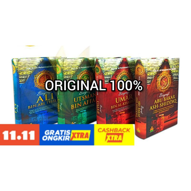 Paket Plus Box Biografi Abu Bakar Ash Shiddiq Umar Al Khatthab Utsman Bin Affan Ali Bin Abi Thalib Shopee Indonesia