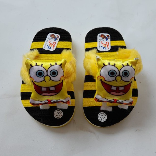 JB--Sandal Baby Bantal Motif spongebob