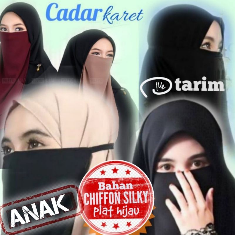cadar karet anak chiffon silky
