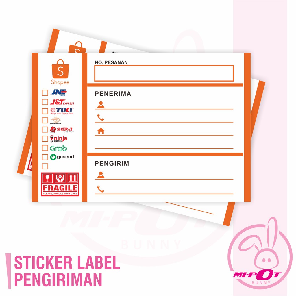 

STIKER LABEL Pengiriman Paket Online Shop - LP 03