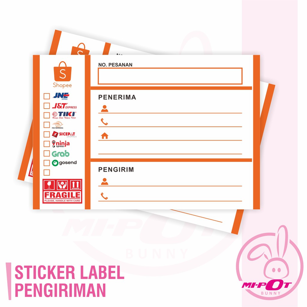 

STIKER LABEL Pengiriman Paket Online Shop - LP 03