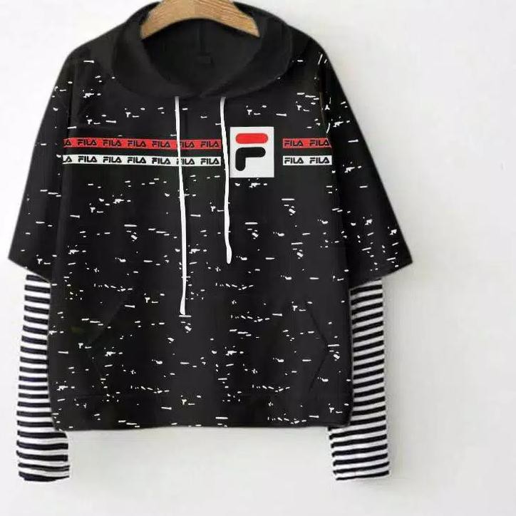 fila polka dot hoodie