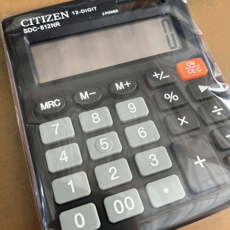 

ORIGINAL ASLI KALKULATOR 12 DIGIT CITIZEN 812 2 POWER KECIL SEDANG