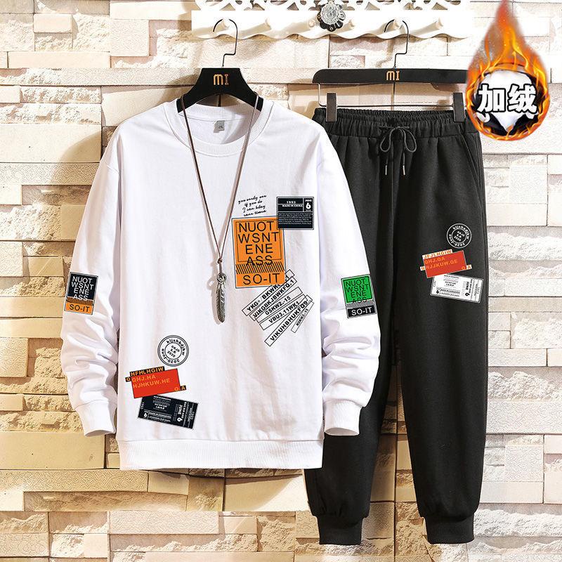 setelan nuot / satu set / sweater + jogger / fashion pria / baju lebaran - alipio fashion