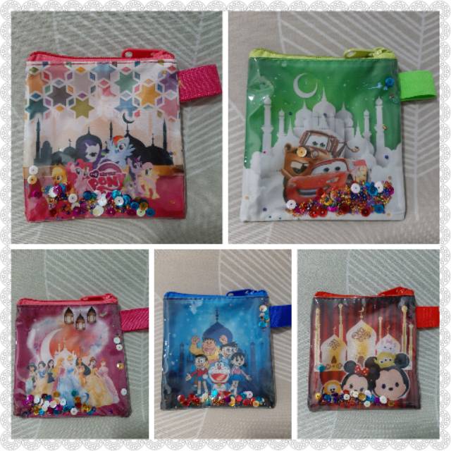

Dompet angpao lebaran idul fitri payet gliter 3d