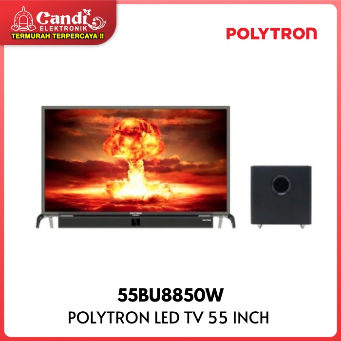 TV POLYTRON 55BU8850W 55INCH CINEMAX SOUNDBAR 4K ULTRA HD 55BU BU8850W 8850W