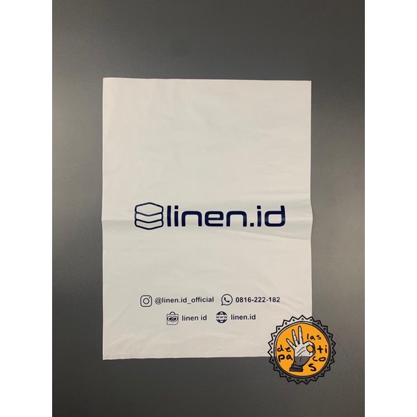 PLASTIK PACKING BAHAN HD TANPA PLONG 25X35 UNTUK PENGIRIMAN + SABLON