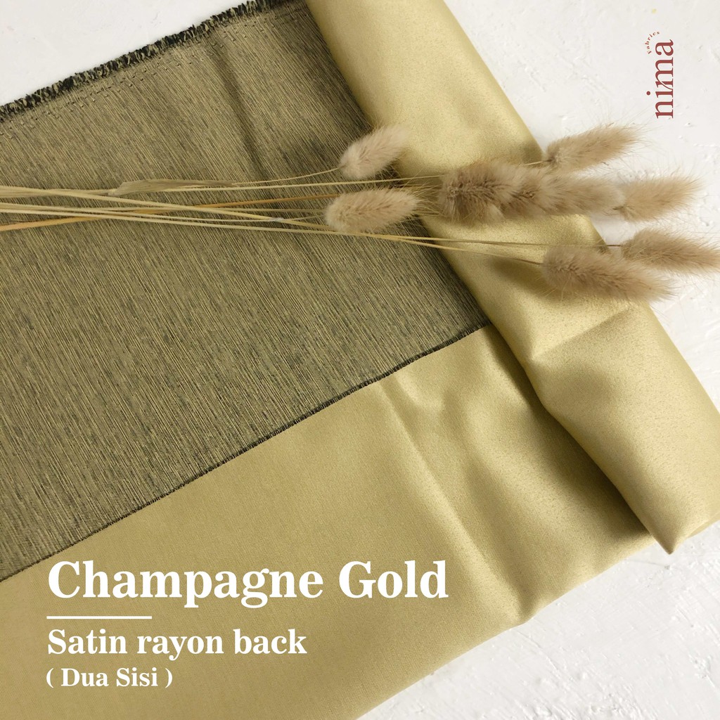 1 Meter Kain Satin Velvet Rayon Back PREMIUM