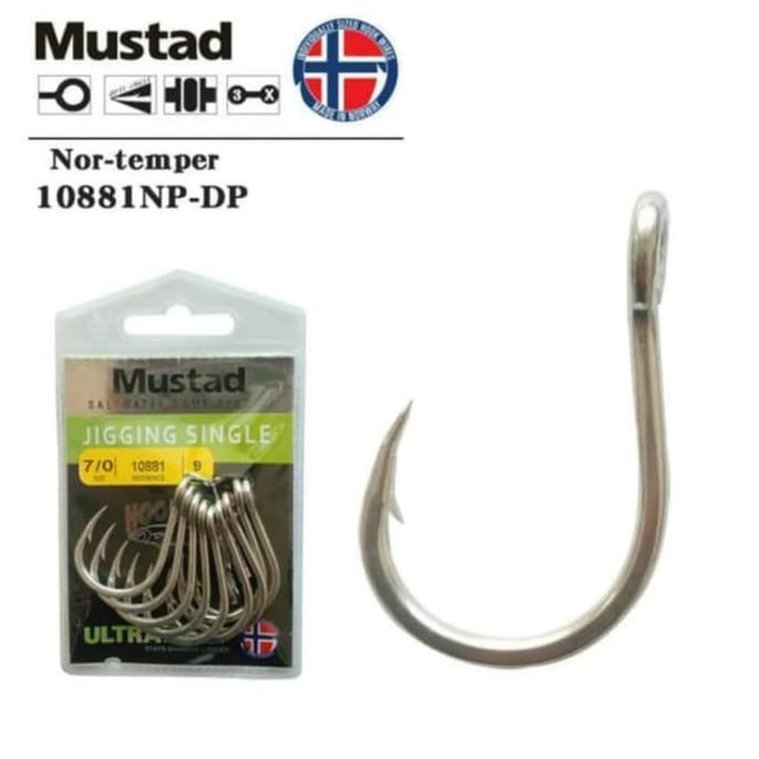 Mustad Jigging Hook Size 10 30 50