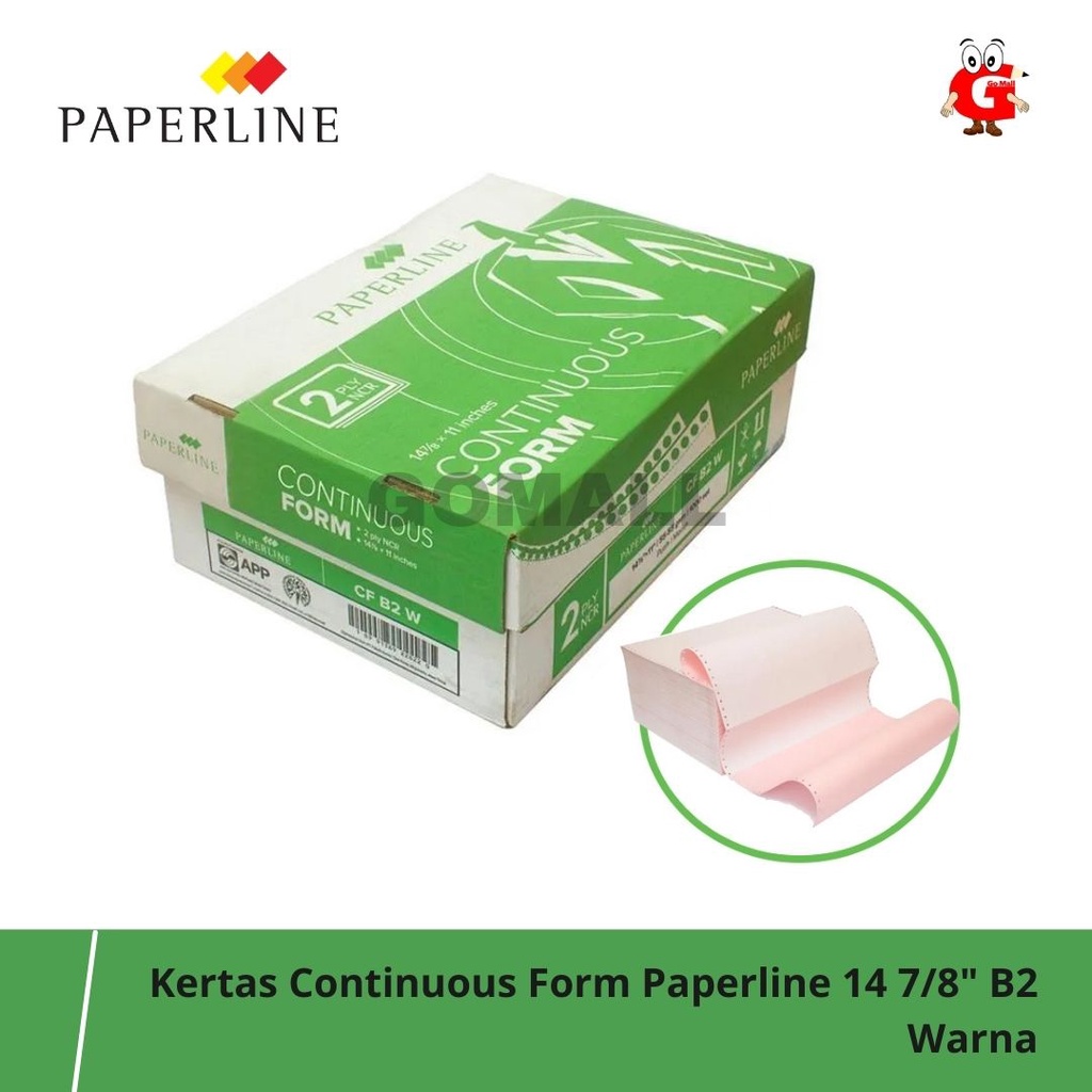 

Kertas Continuous Form Paperline 14 7/8" B2 Warna
