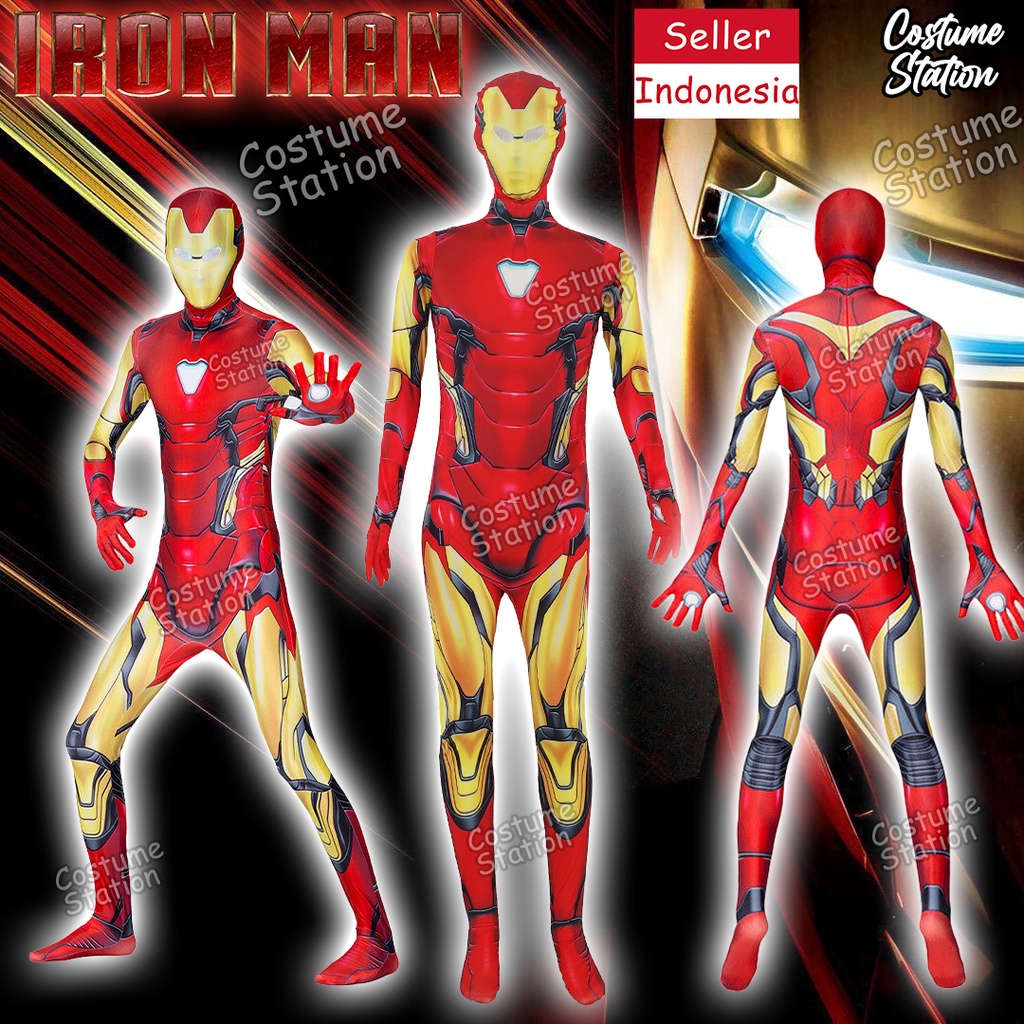 Kostum Iron Man / Costume Superhero Marvel Avengers dewasa