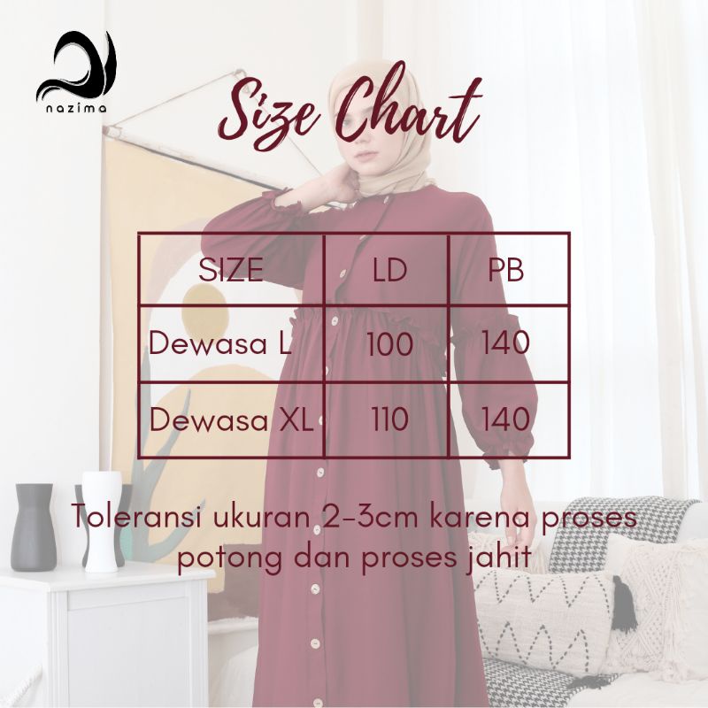 Nazima Gamis Dewasa Zarina Dress-7