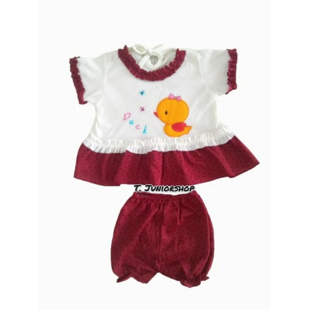 setelan baju bayi perempuan/setelan dress bayi perempuan/baju bayi perempuan