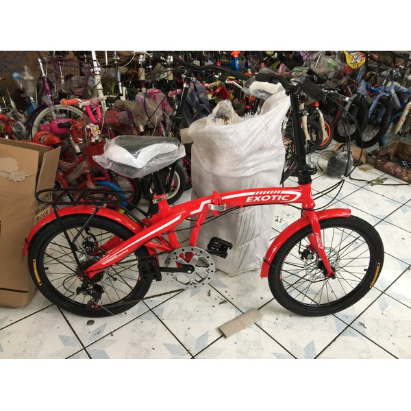 Sepeda Lipat 20 Exotic Double Diskbrake