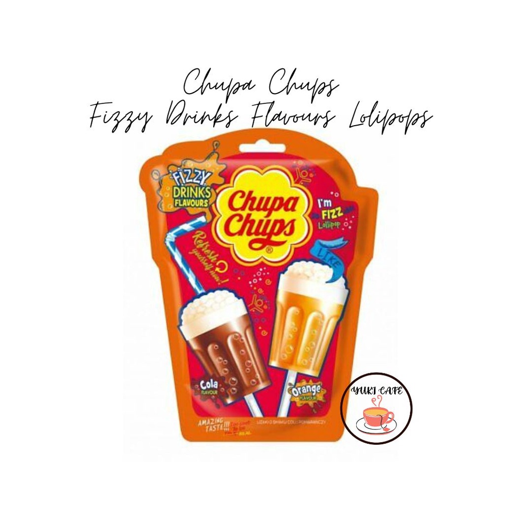 

PERMEN - CHUPA CHUPS FIZZY DRINKS FLAVOURS LOLIPOPS