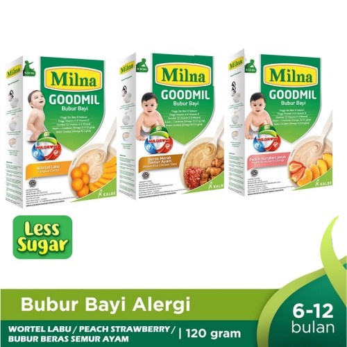 Milna Goodmil Bubur Bayi 6+ dan 9+ 120g