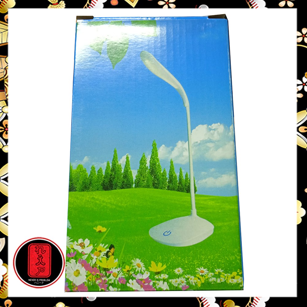 Lampu Meja Belajar Desk Lamp USB 14 LED - T301 - White