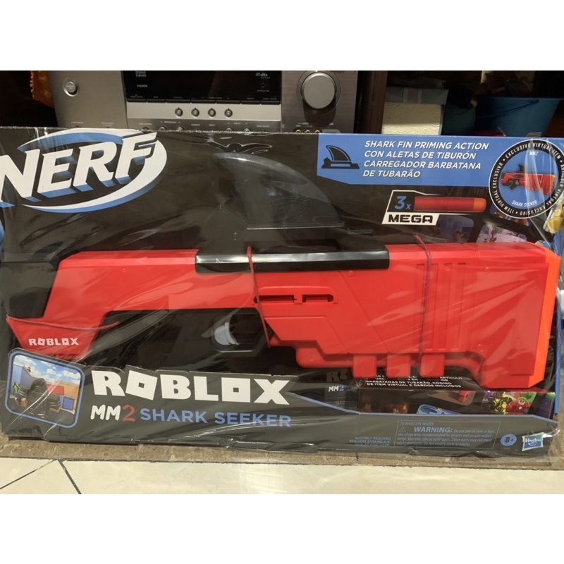 prelove mainan nerf roblox mm2 shark feeder original