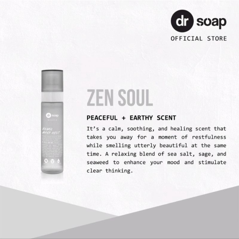 Dr SOAP VEGAN HAIR MIST ZEN SOUL 100ML