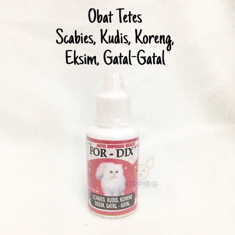 Obat Tetes Sakit Kulit Kucing Scadix Kudis Eksim Koreng Gatal