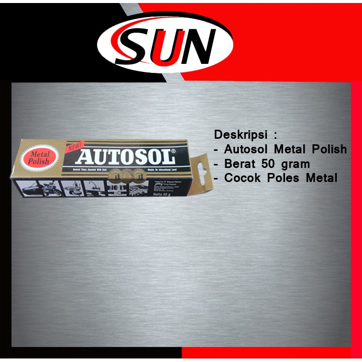 Autosol Metal Polish 50 Gram Odol Poles Besi Metal Logam