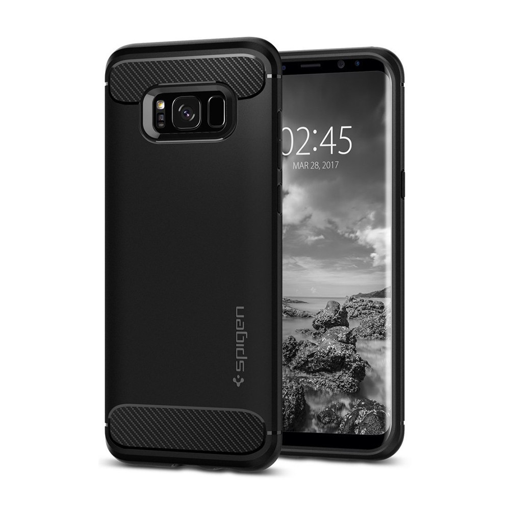 

Spigen Rugged Armor Case for Galaxy S8 - Black