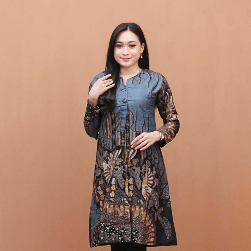 Maura Couple - Sania Ruffle Batik Couple Ori Ndoro Jowi DNT Garansi Termurah Shopee -