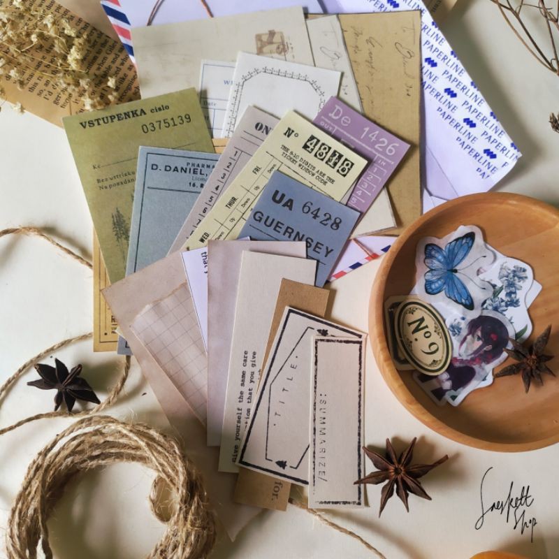 

Ticket Paper, Mini Pack, Ephemera Vintage Bundle