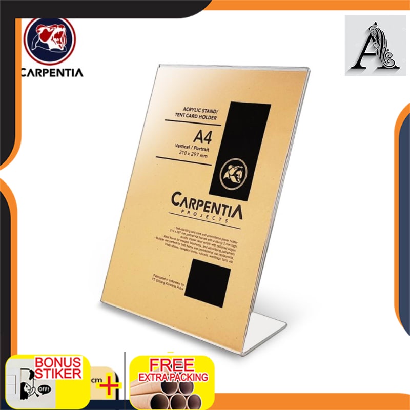 

Terlaris Acrylic Standing Tipe L /A4 Vertikal 21x297 cm/ Tent Card Akrilik