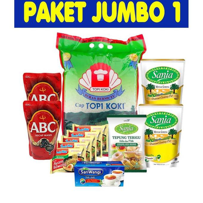 

Sembako Paket Jumbo 1 - Dapat 8Pcs..!! Nuriwulandari79Shop