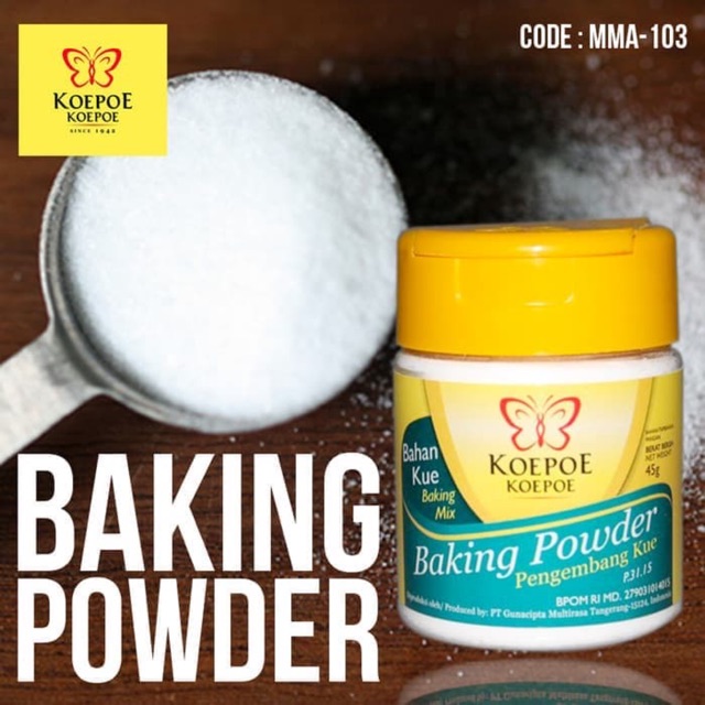 

KOEPOE-KOEPOE BAKING POWDER 45G (Pengembang Kue)