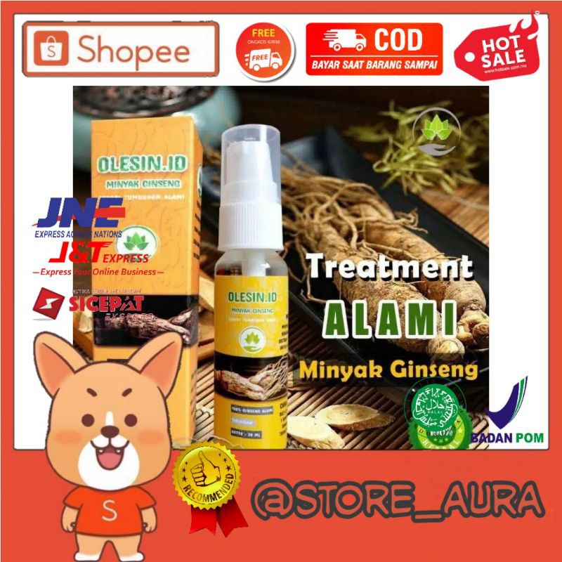 OLESIN ID MINYAK GINSENG ORIGINAL TREATMENT OBAT KELENJAR GETAH BENING OLESIN.ID ATASI BENJOLAN