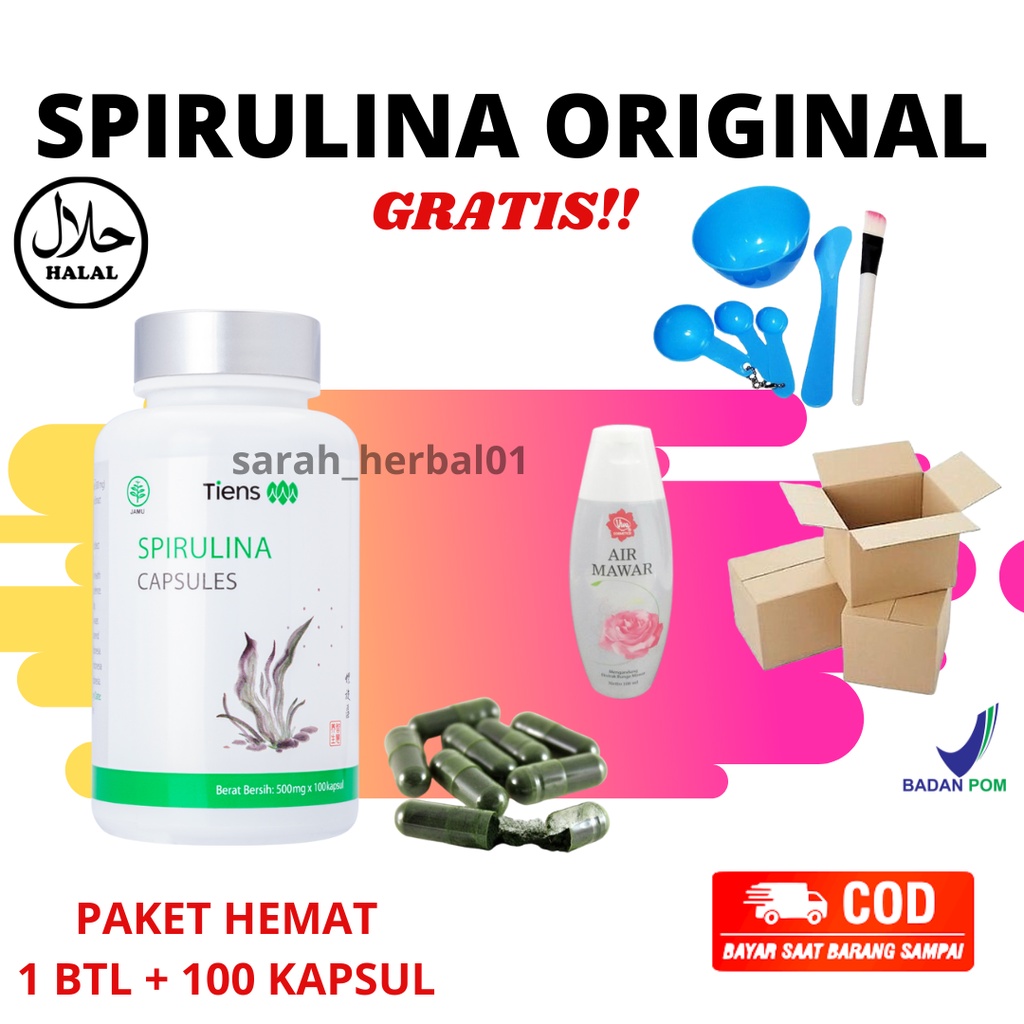 Spirulina Original / Masker Spirulina / Masker Spirulina Original / Masker Wajah Original