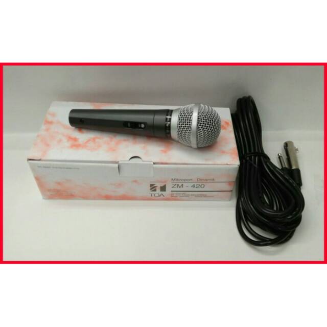 Mikropon Mic Mik Microphone TOA ZM-420 ZM420 ZM 420 Original
