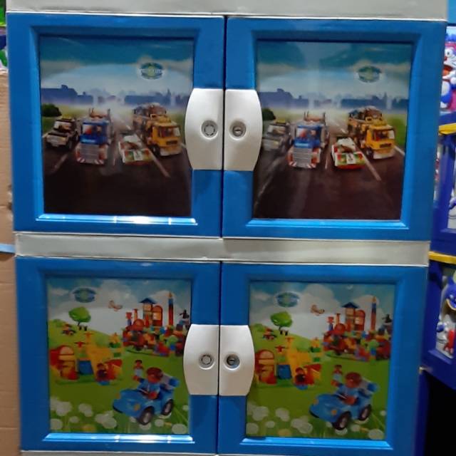 Lemari plastik jumbo susun 3