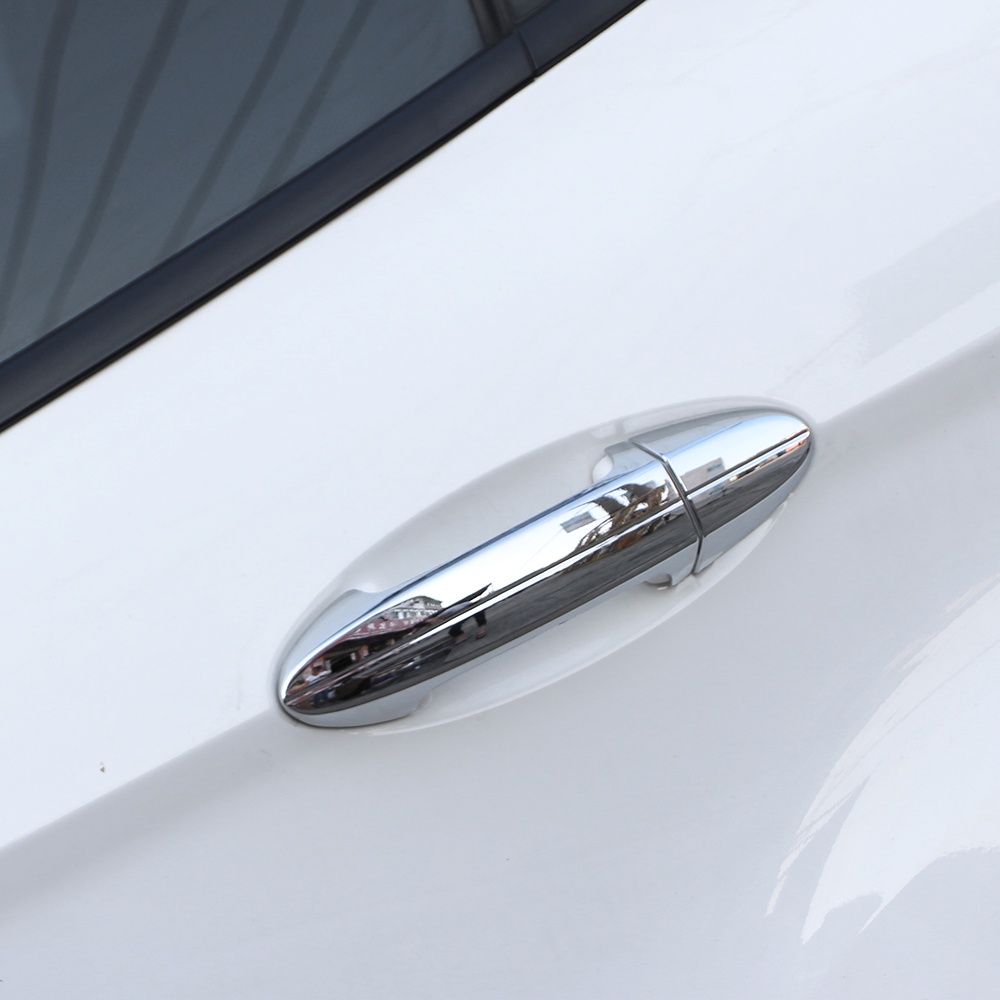Untuk Ford Ecosport 2013-2017 8Pcs/set ABS Chrome Handle Pintu Eksterior Mobil Penutup Lis Stiker Acc.