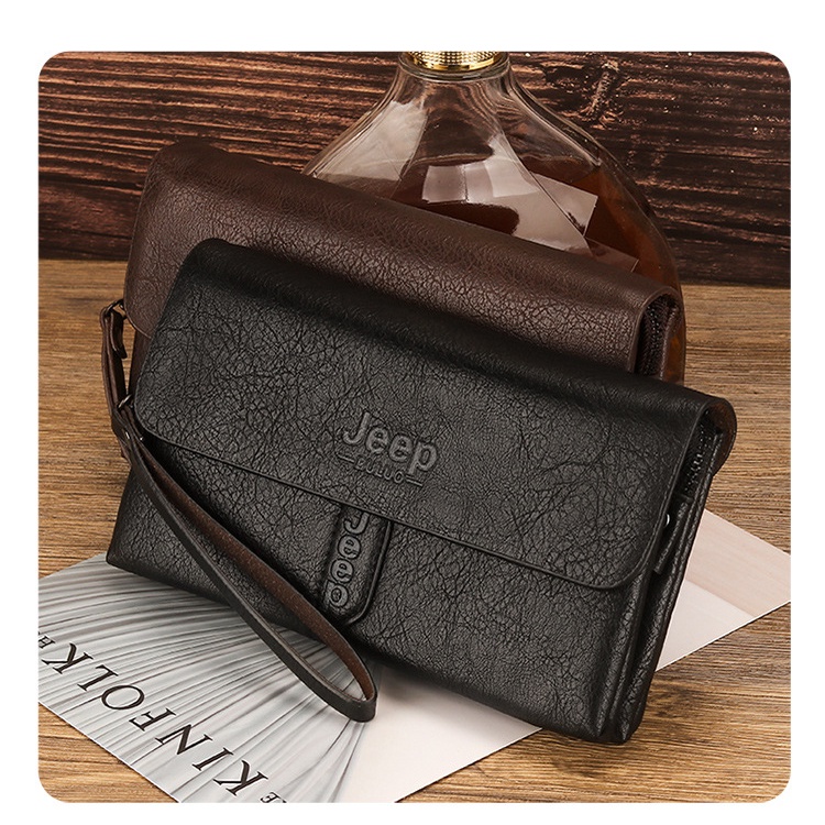 Dompet Jeep original Clutch Pria Murah / Tas Tangan Dompet Kartu Wanita
