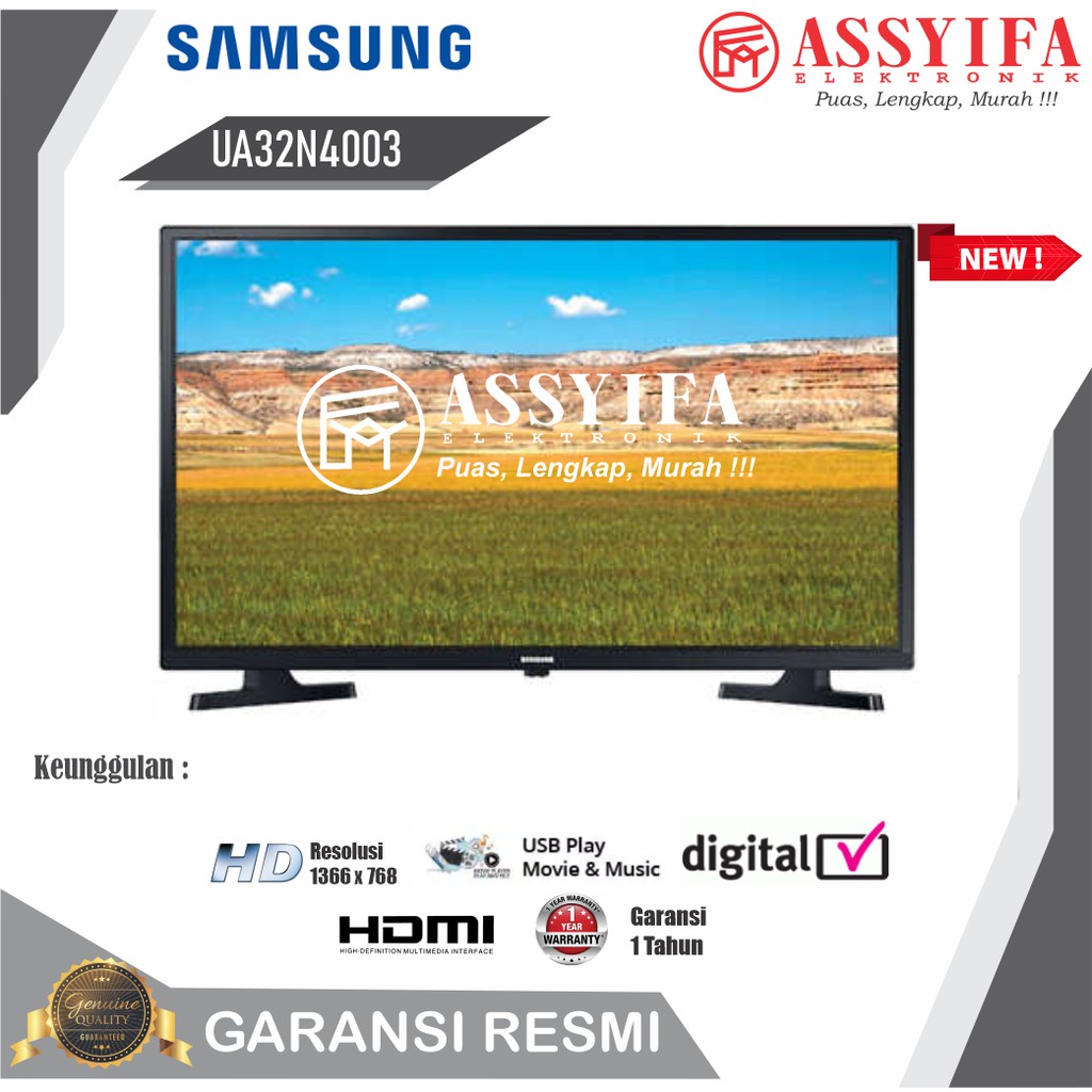 LED TV SAMSUNG 32T4003 | 32N4001 DIGITAL TV NEW GARANSI RESMI 100% ORI-32N4003
