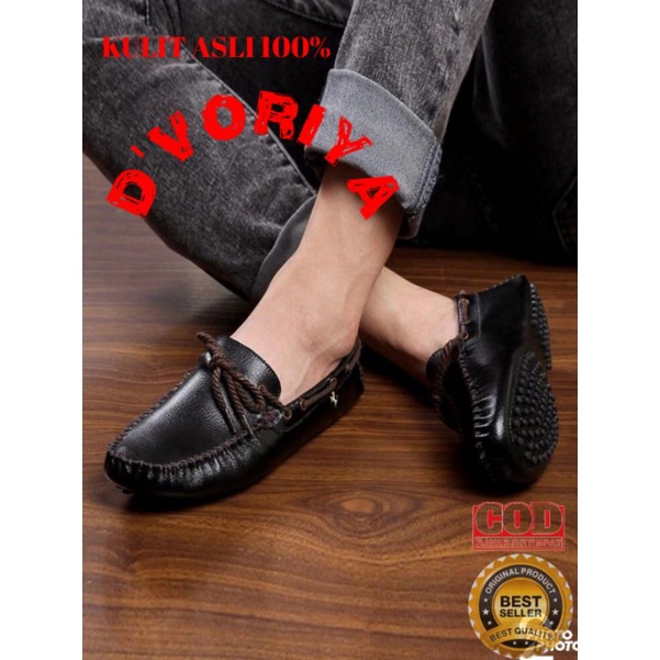 SEPATU PANTOFEL KULIT ASLI MURAH KANTOR FORMAL CASUAL KASUAL LOAFER SANTAI