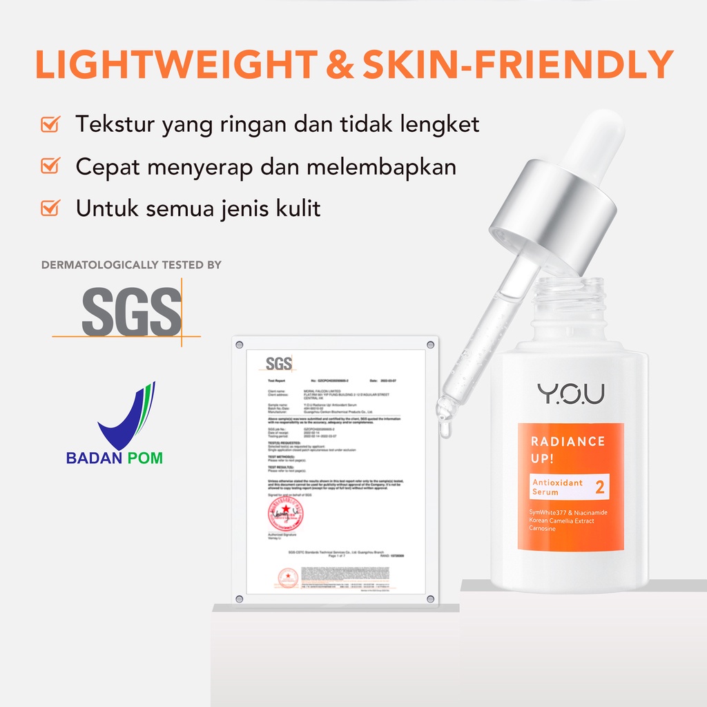 Y.O.U Radiance Up! SERIES - Antioxidant Serum - Pure CICA Essence - Deep Moisturizing Cream | YOU