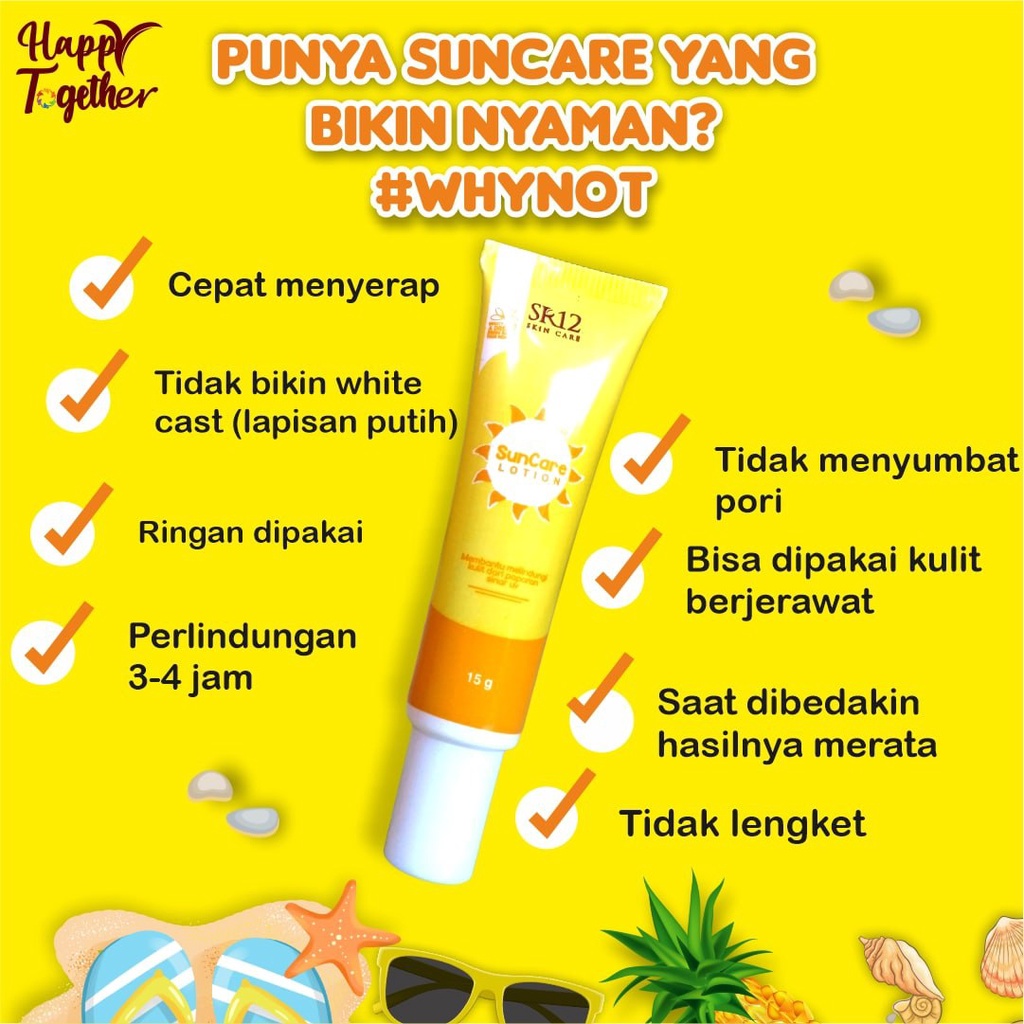 SR12 SUN CARE / SPF 15++/ MELINDUNGI KULIT DARI EFEK SINAR MATAHARI