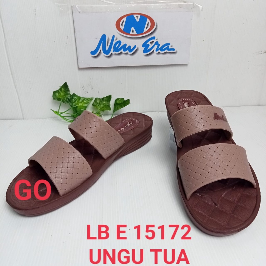 BB NEW ERA LBE 15172 sandal wanita slip on sandal casual wanita 37-41