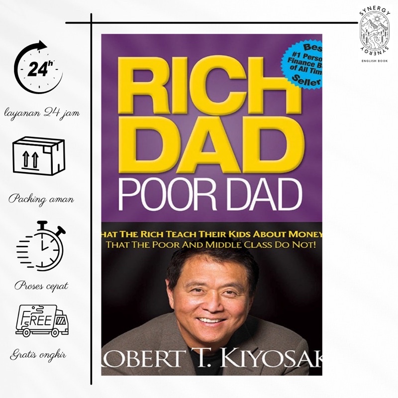 Jual Rich Dad Poor Dad Robert T Kiyosaki English Indonesia Shopee