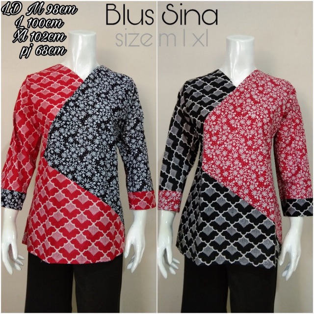 Blus batik solo baju batik solo atasan batik solo batik solo wanita