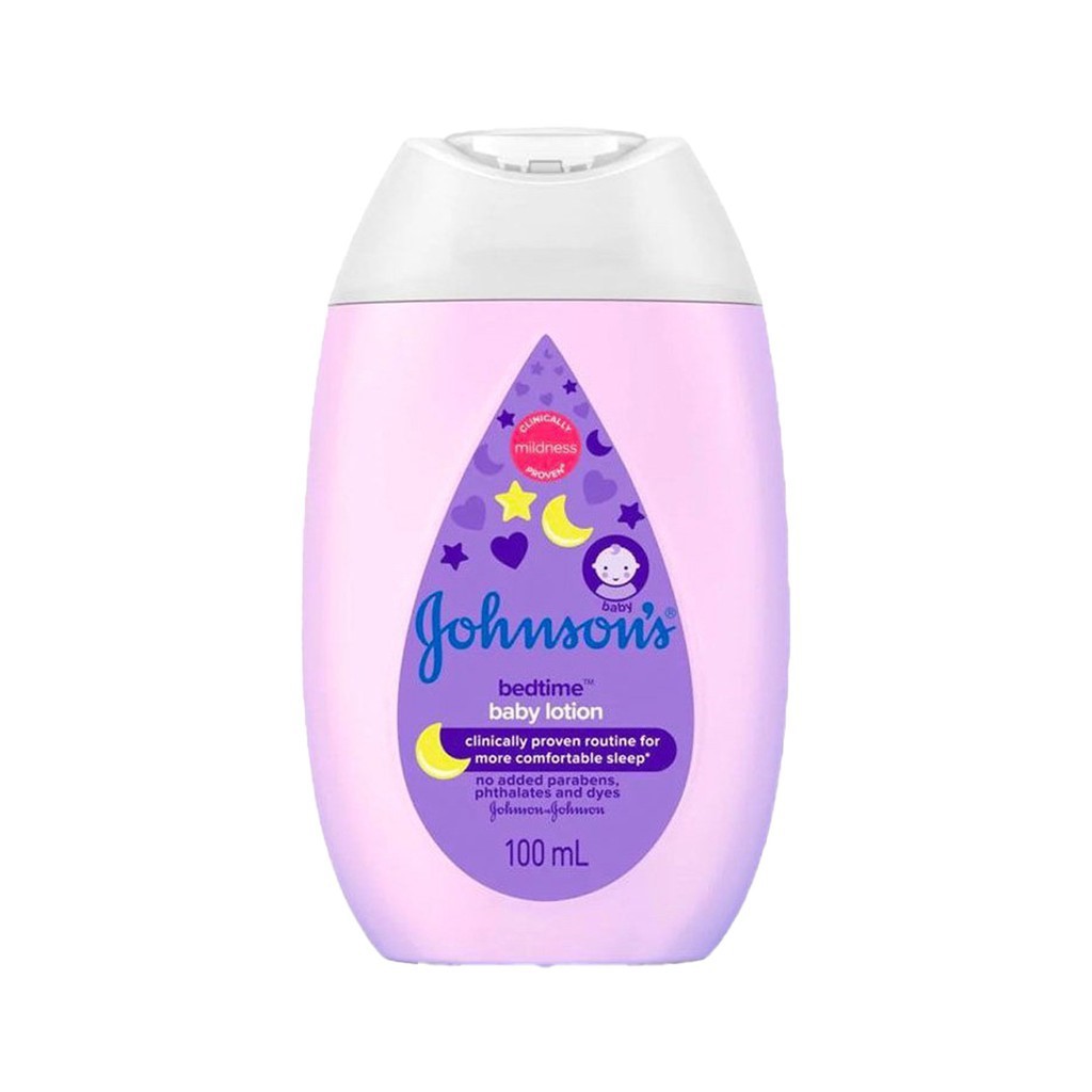 BABY LOTION 100 ML JOHNSON BEDTIME LOSION BAYI UNGU PELEMBAB KULIT MALAM