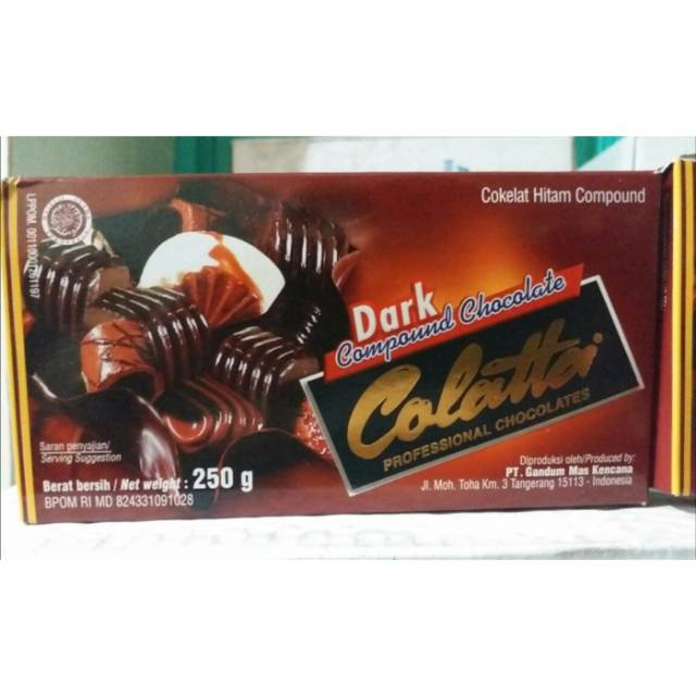 Cokelat Colatta Dark Compound 250 Gr Coklat Hitam Compound ...